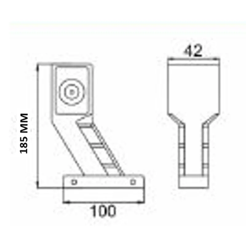 1 шт 12 V 24 SMD светодиодный боковые габаритные огни стебель контур лампа индикатор