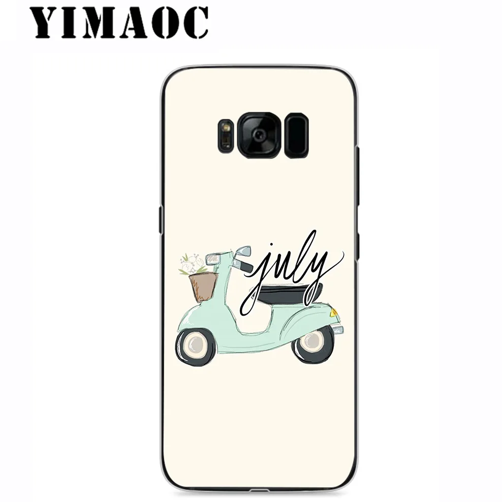YIMAOC Vespa Scooter Cute Soft Silicone Case for Samsung Galaxy A5 A6 Plus A7 A8 A9 2018 J3 J5 J6 J7 2016 2017 EU Version |