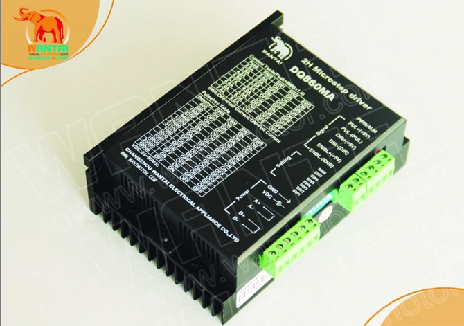 Wantai 2-осевой шаговый двигатель Nema34 фотоосвещение 1232 нм унций А + Драйвер DQ860MA 80 в а