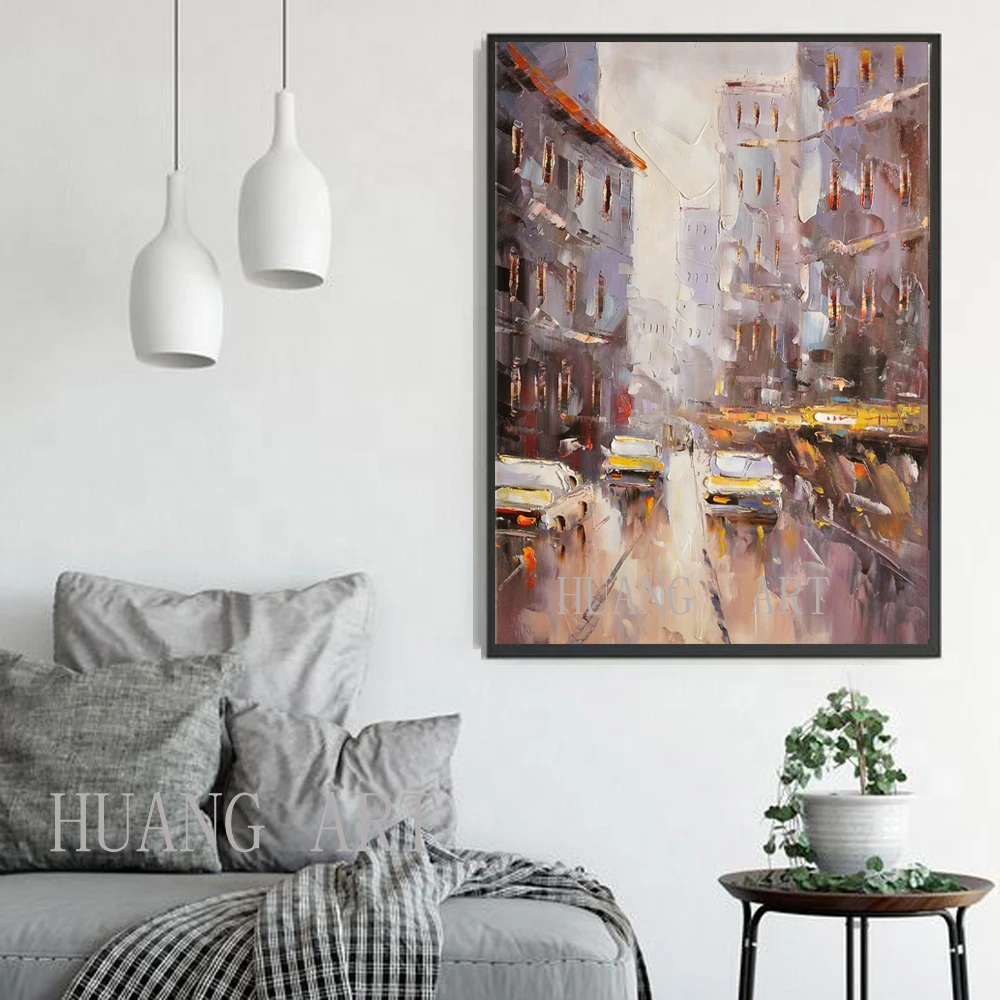 Sitting room bedroom classical Paris oil painting scenery hall lobby decoration beautiful hung on the wall | Дом и сад