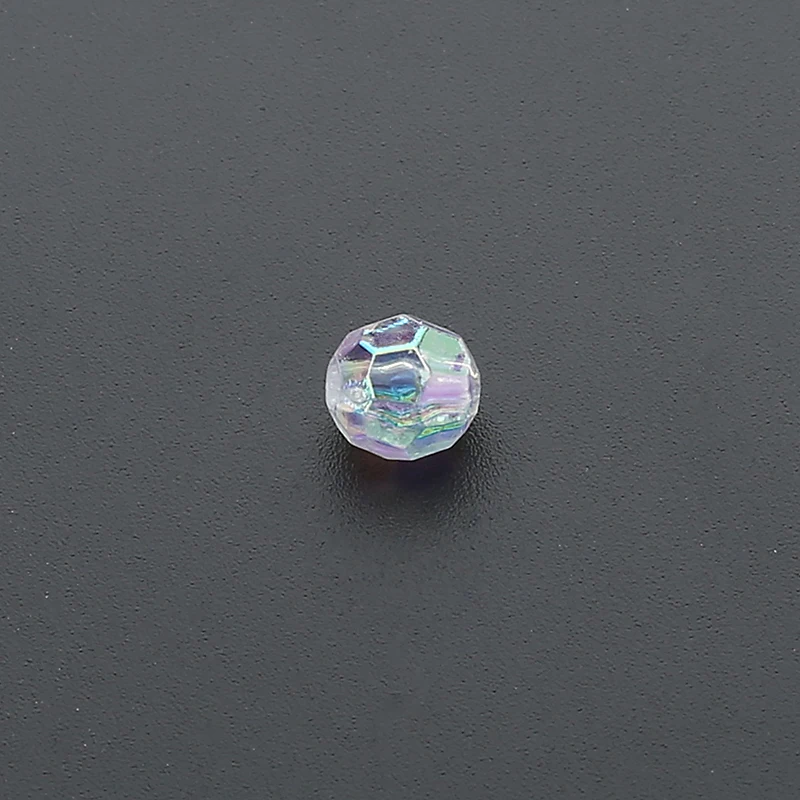200pcs/Lot 6MM Transparent Color Cut Faceted Plastic Beads DIY Jewelry Making Wholesale Decorations Small Ball Round Hole | Украшения и