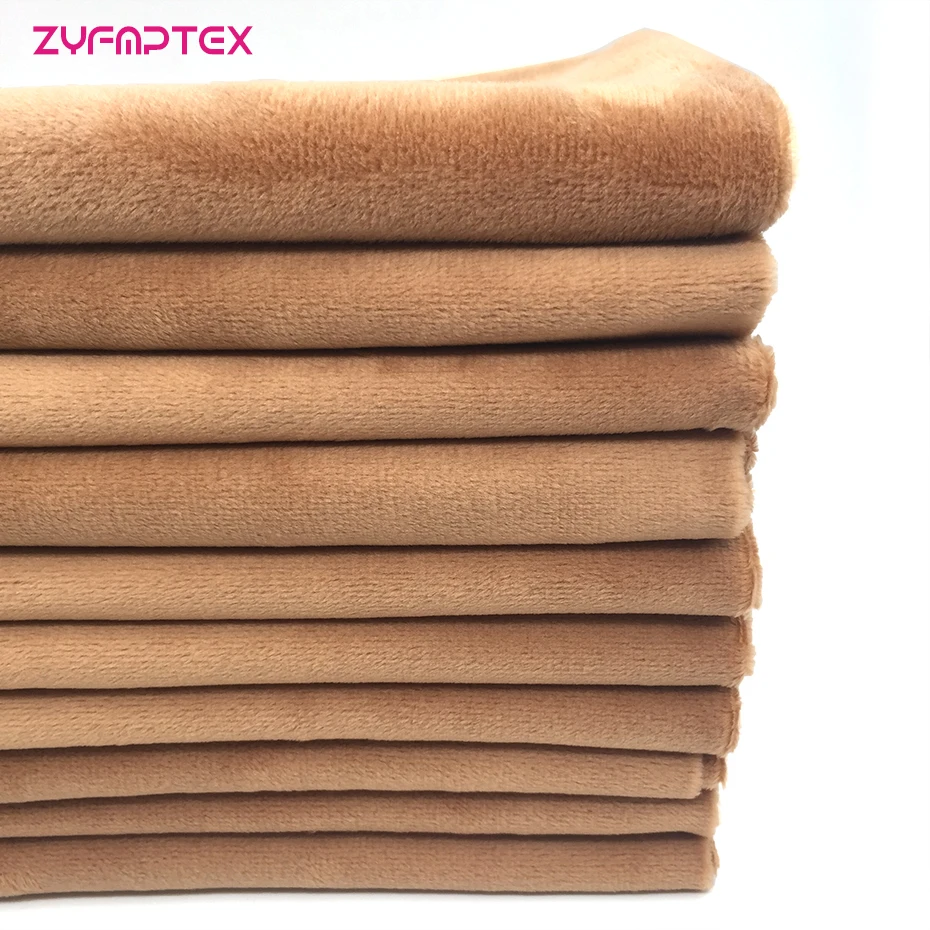 ZYFMPTEX 8Pcs/Lot Brown Polyester Plush Fabric 45x50cm Cheapest Soft High-Grade Wool Minky For Toys Blanket Home DIY | Дом и сад