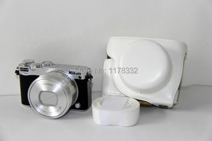 Кожаный чехол для камеры + плечевой ремень Nikon 1 J5 цифровой 10 30 мм|strap for nikon|straps nikon