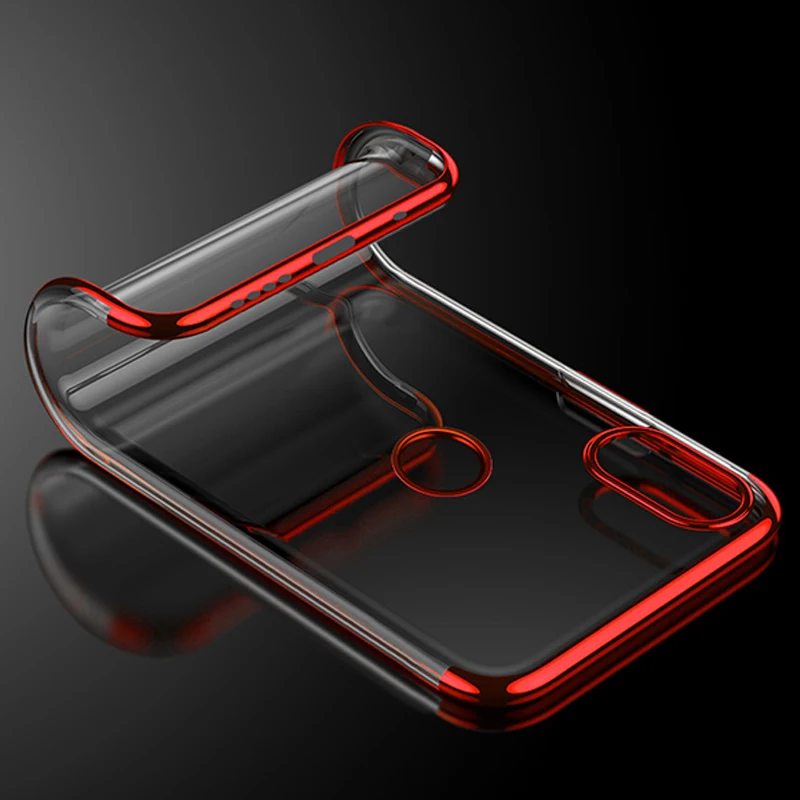 Роскошный чехол с покрытием из мягкого ТПУ тонкий прозрачный накладка для