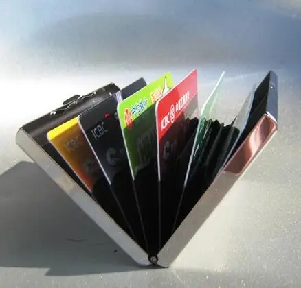 Кошелек с блокировкой RFID для мужчин и женщин защитный тонкий бумажник