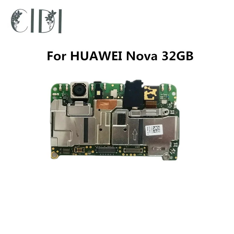 

Full Working Original Unlocked For HUAWEI Nova 32GB Motherboard Logic Mother Circuit Board Plate