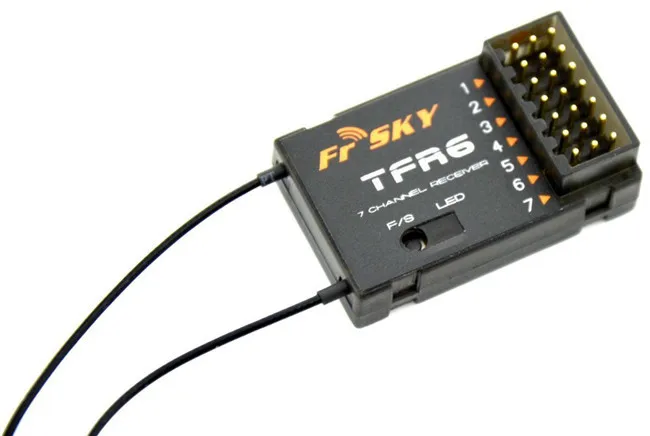 1 шт. новый 100% Оригинальный FrSky 2 4G 7 канальный ресивер TFR6 TFR6A для Futaba оптовая
