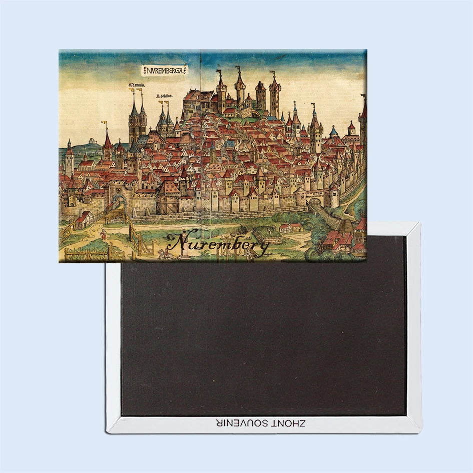 Магниты на холодильник Nuremberg 21624 Бавария туризм|fridge magnet|magnet fridge |