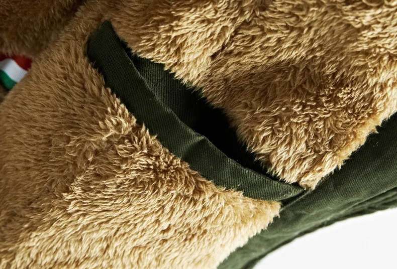 Winter Men Jacket Long Fur Coat with Hood Thick Warm Outwear Windbreaker Plus Size Snow Jackets 2018 New Clothing Army Green | Мужская