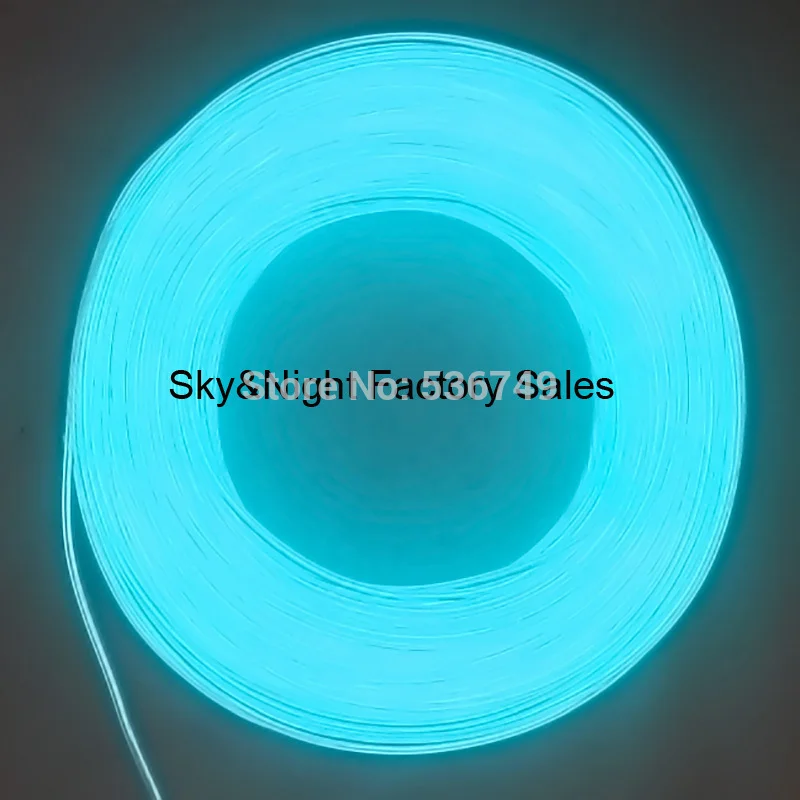 

100meter-высокое качество 3,2 мм Гибкий неоновый EL провод веревка труба El светло-голубой цвет