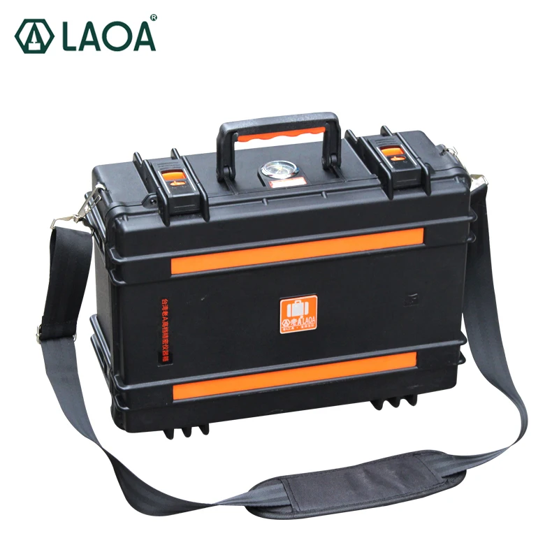 LAOA Instrument Safety Box Waterproof with Wheel Case Trolley Case Instrument Shockproof Toolbox