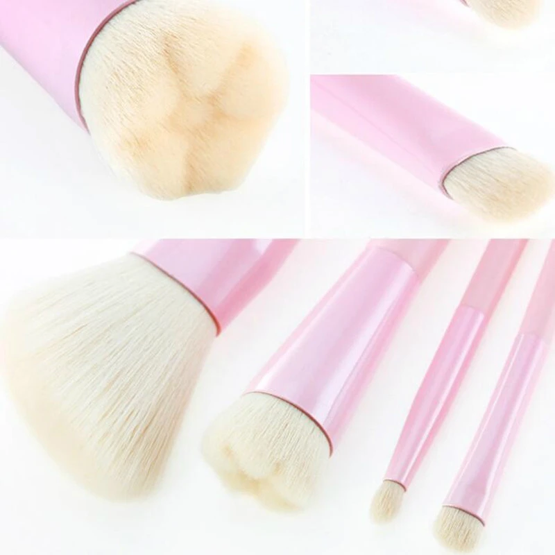Кисти для макияжа 4 шт./компл. градиентные цвета синие розовые пудры основы тени