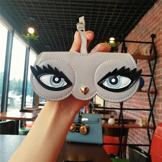 cat Новая мода животных мультфильм женщин портативный чехол из искусственной кожи солнцезащитные очки коробка для очков Солнцезащитные очки милая защитная сумка - Цвет: cat