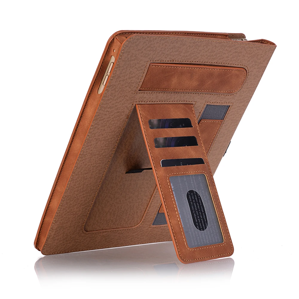 Для iPad 5th 6th чехол для iPad Air 1 Air 2 9,7 дюймов Синтетическая кожа смарт-чехол подставка держатель ручки для карточек ручной ремень