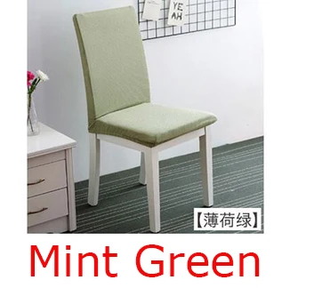 Mint Green Полярный флис тканевый чехол на стулья Slipcovers растягивающиеся съемные чехлы на стулья для столовой чехлы на стулья для отеля банкета чехлы для сидений housse de chaise - Цвет: Mint Green