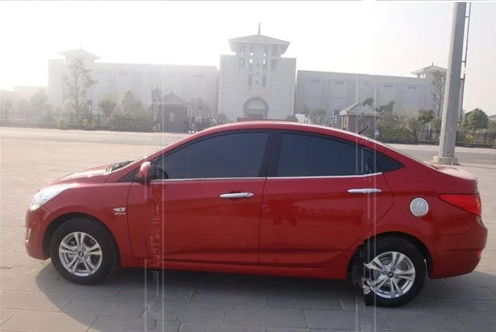 ABS Хромированная дверная ручка Накладка для HYUNDAI SOLARIS VERNA i25 Accent 2011 2012