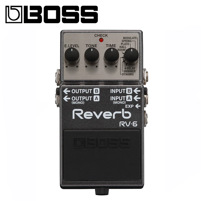 Boss RV 6 аудио цифровая педаль реверберации с 8 режимами вход педали выражения