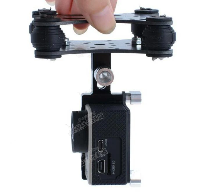Free Shipping FPV Damping PTZ carbon fiber Gimbal fit for Gopro Hero3 Quadrocopter 6-axis frame fixed-wing aircraft 54g | Игрушки и