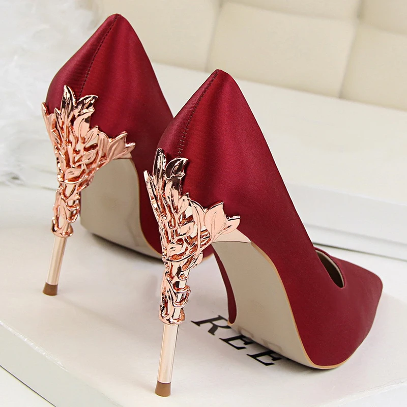 LAKESHI Women Pumps Summer Heel Shoes Sexy High Heels Thin Party Fashion Wedding 10cm|wedding shoes|heel women shoesshoes ladies |