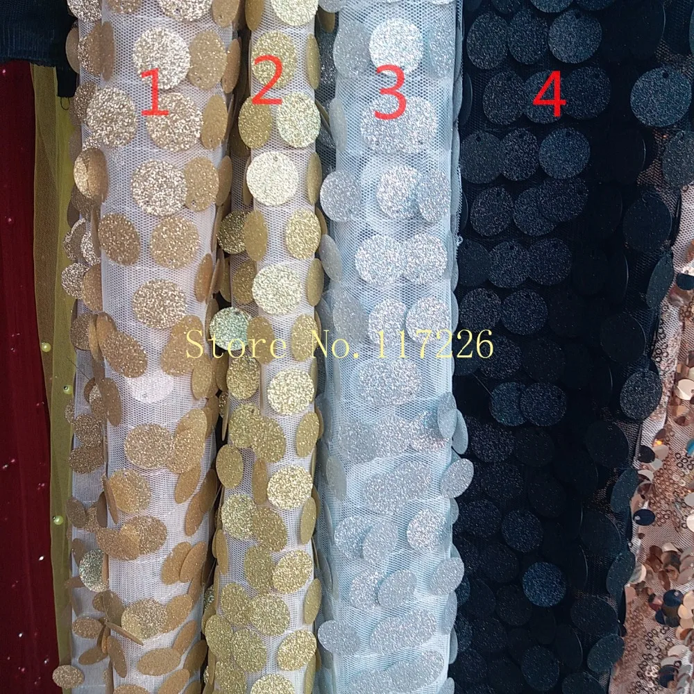 Горячая Распродажа новинка французская кружевная ткань с большими блестками