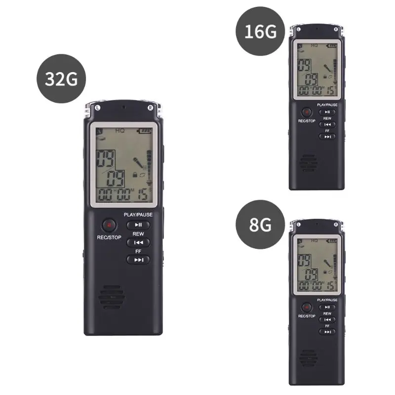 8 ГБ 16 32 Перезаряжаемый USB цифровой Аудио Звук диктофон ручка MP3 плеер с VAR VOR