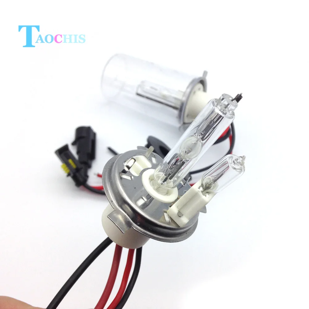TAOCHIS 12V 75W H4 2 Hi/Lo ксеноновые лампы галогенные головного света 4300k 5000k 6000k 8000k