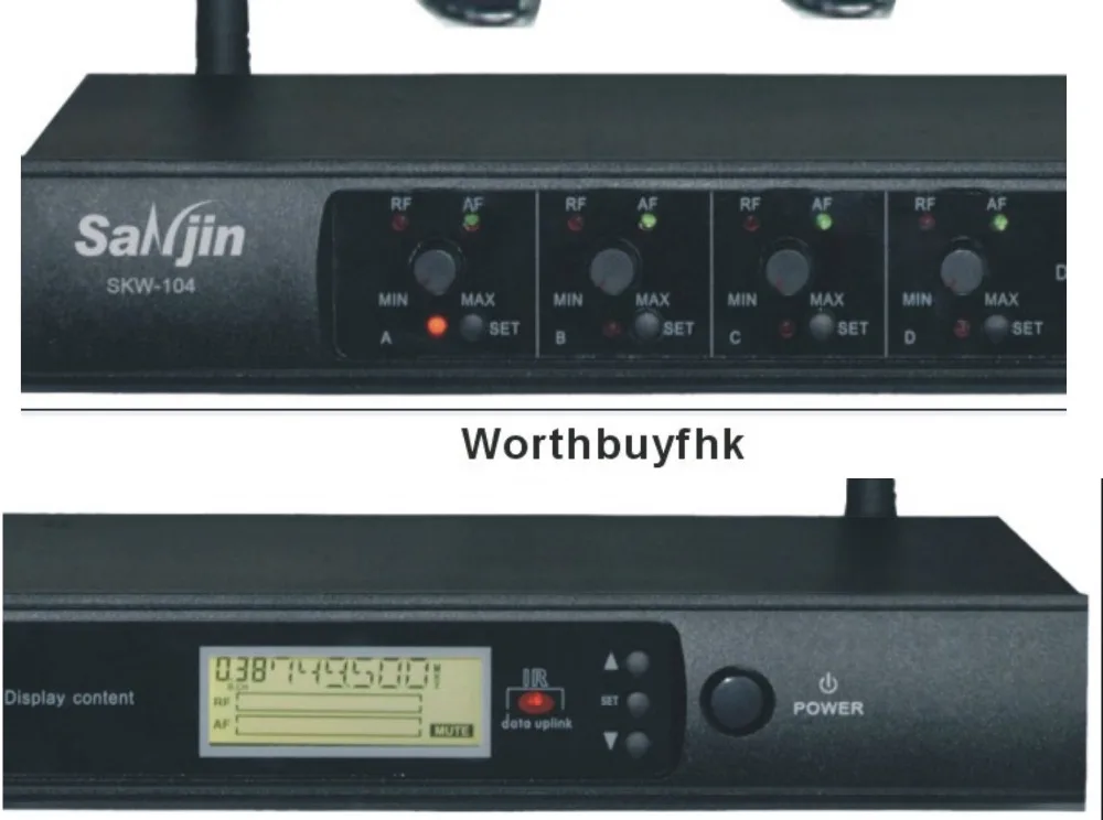 Профессиональный UHF беспроводной караоке микрофон 200CH x 4 ручной радиомикрофон KTV