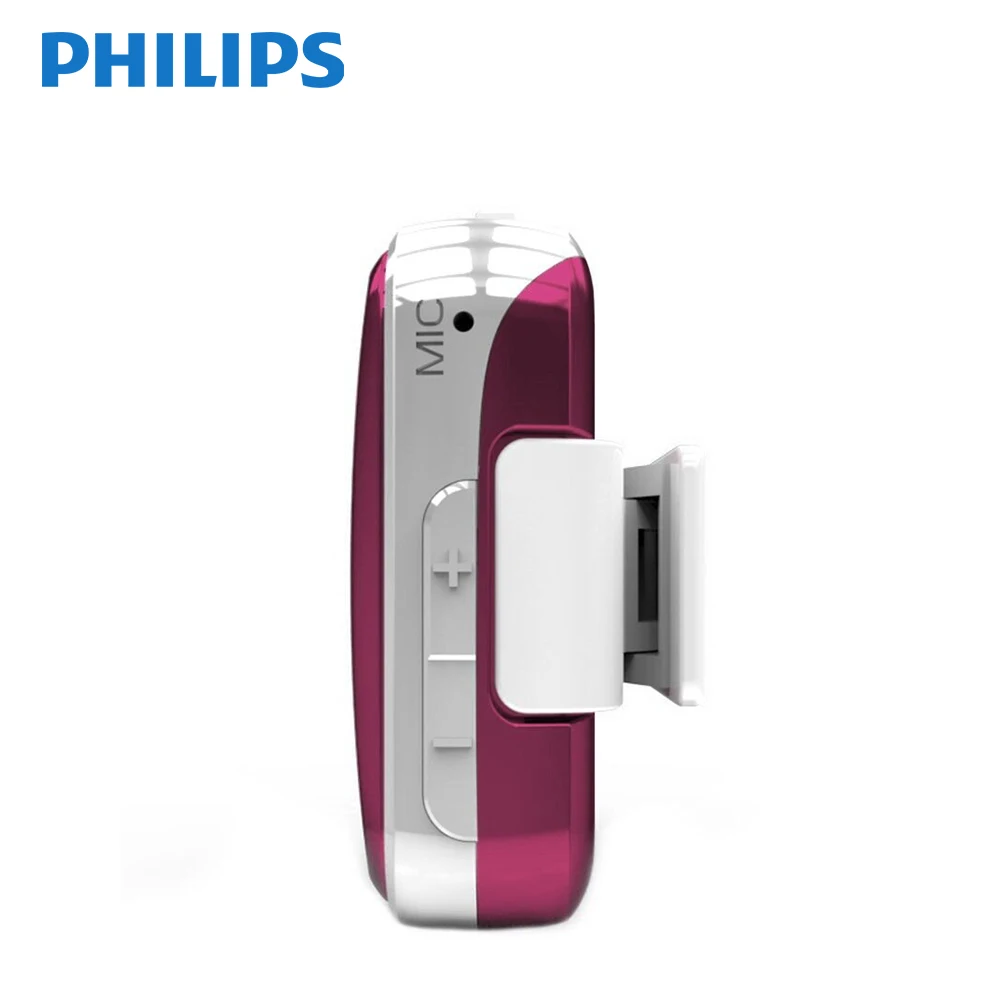 Оригинальный мини MP3 плеер Philips большой полнозвуковой экран с функцией записи FM