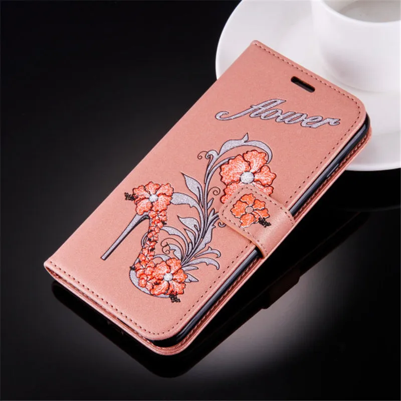 Роскошный чехол из искусственной кожи с тиснением бабочки для iPhone 8 7 6S Plus 5S SE 5C Touch