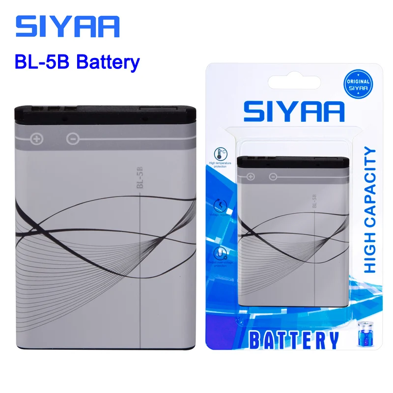 SIYAA оригинальный BL 5J 4C 5B 5C батарея для Nokia 6100 5070 N70 Lumia 520 5230 X6 Xpress Music N900 C3 батареи|bl-5j