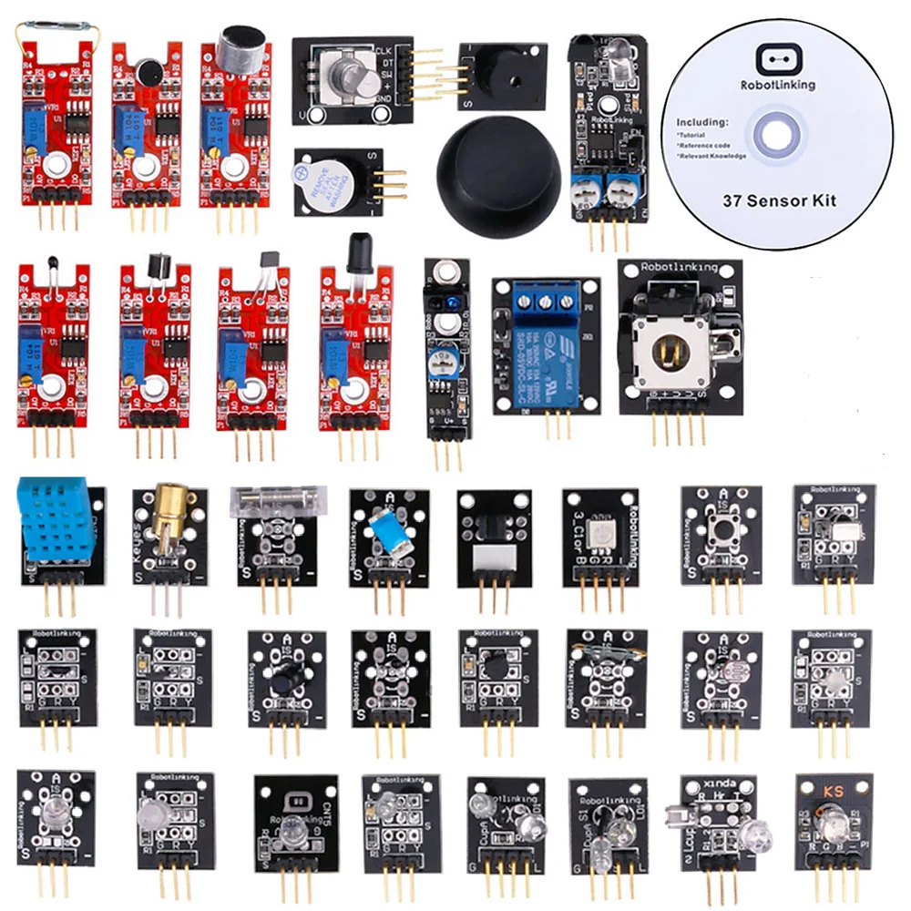 KUONGSHUN 37 в 1 коробка наборы датчиков/37 набор датчиков для Arduino Высокое качество