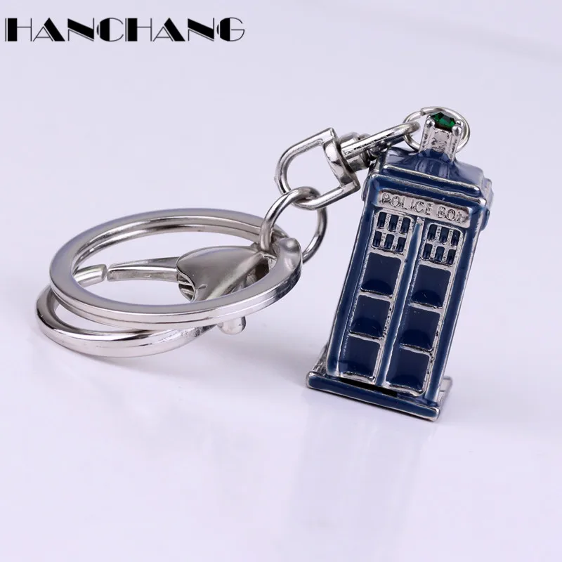 Doctor Who брелоки 3D металлические далек ТАРДИС полицейская коробка брелоки для женщин и мужчин брелоки подвески брелок