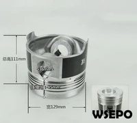 oem quality piston for zh1130 4 stroke single cylinder small water cooled diesel engine
