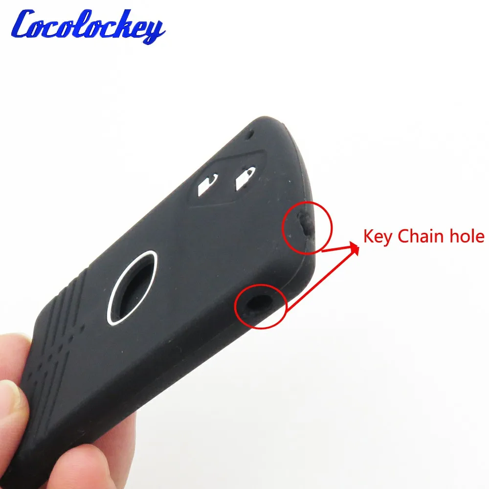 Cocolockey 2 кнопочный силиконовый чехол для автомобильного ключа оболочка Mazda 3 5 6 8
