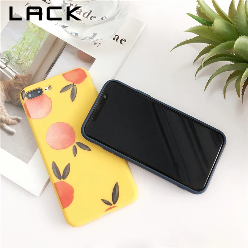 Мягкий ТПУ чехол LACK для iphone XS Max XR X 8 7 6S 6 Plus задняя крышка милые Мультяшные фрукты