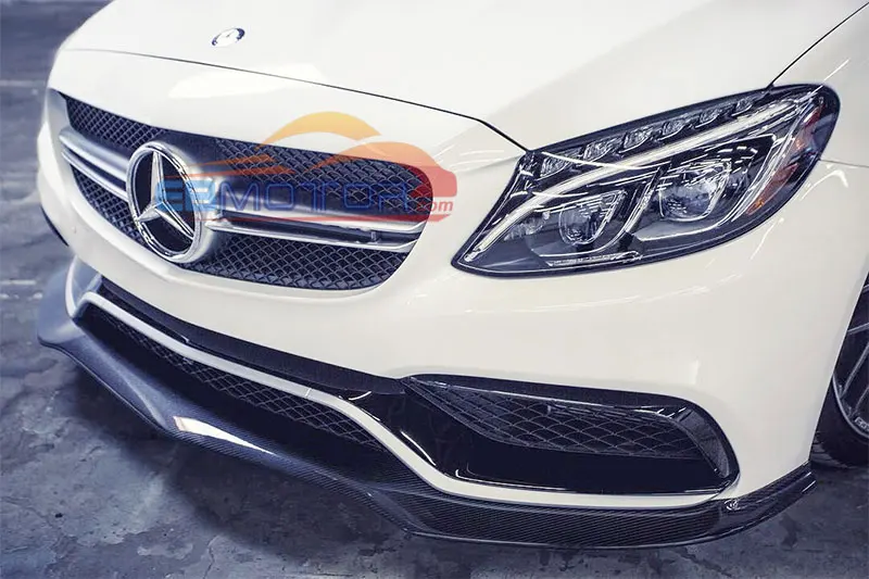 Неокрашенный PSM передний спойлер для Benz C63 AMG W205 4 двери 2015UP M156F | Автомобили и