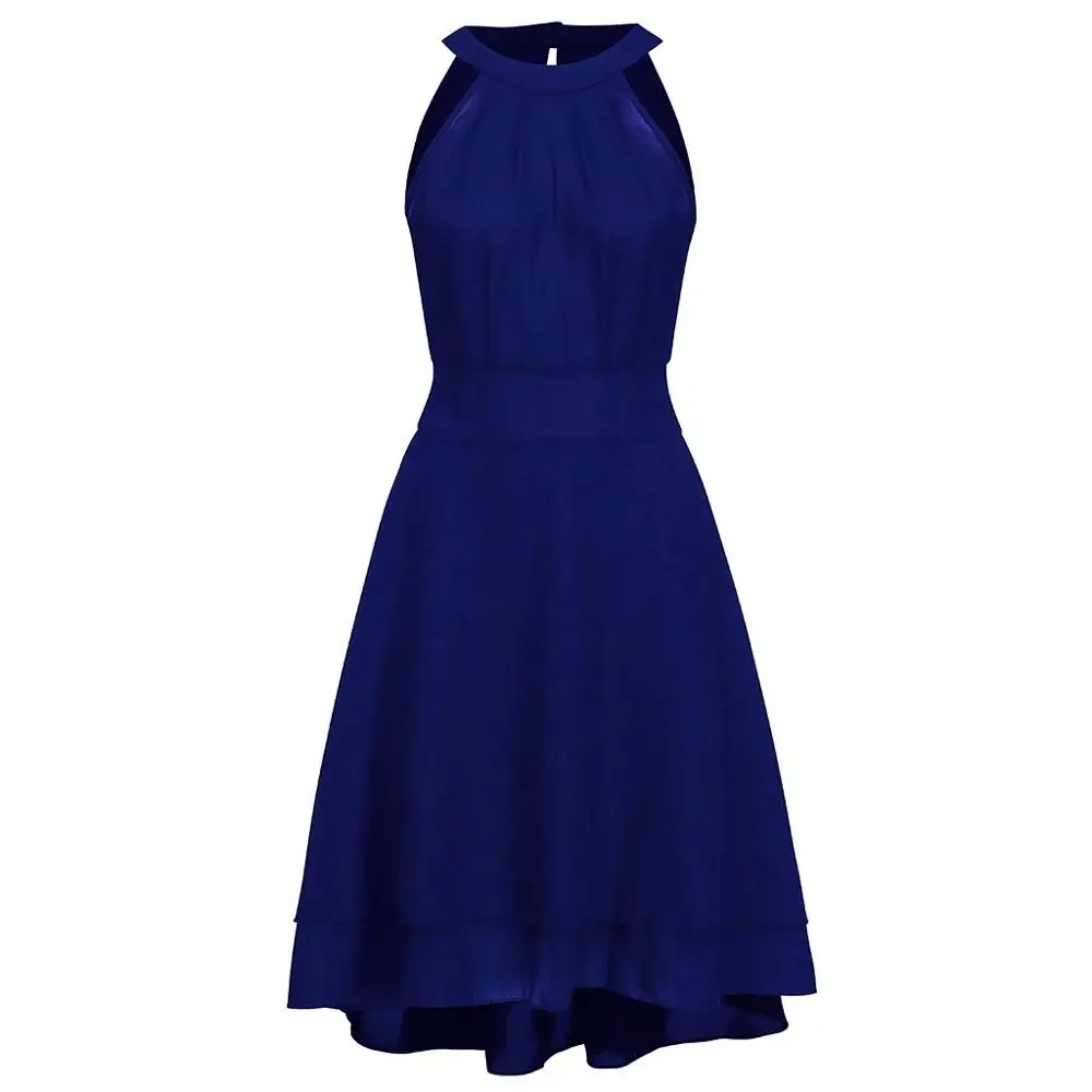 Женские летние пикантные туфли на танкетке с открытым лямкой шее платья