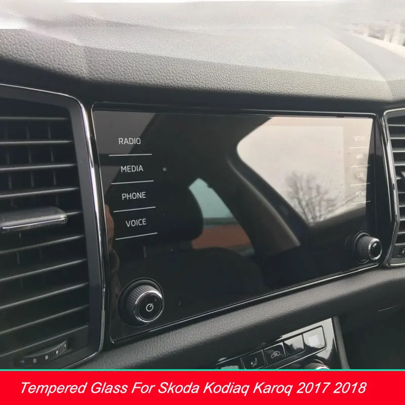8 дюймов для Skoda Kodiaq Karoq 2017 2019 закаленное стекло Защита экрана навигации