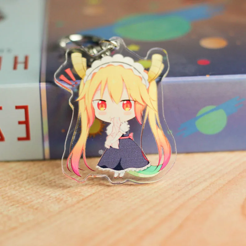 Японский аниме Miss Kobayashi's Dragon Maid Kanna Kamui брелок Подвески Tohru акриловый подарок