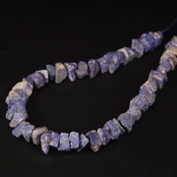 15 5strand irregular shape freeform lapis lazuli raw nugget chips beadsnatural blue stone roug gravel pendant jewelry making