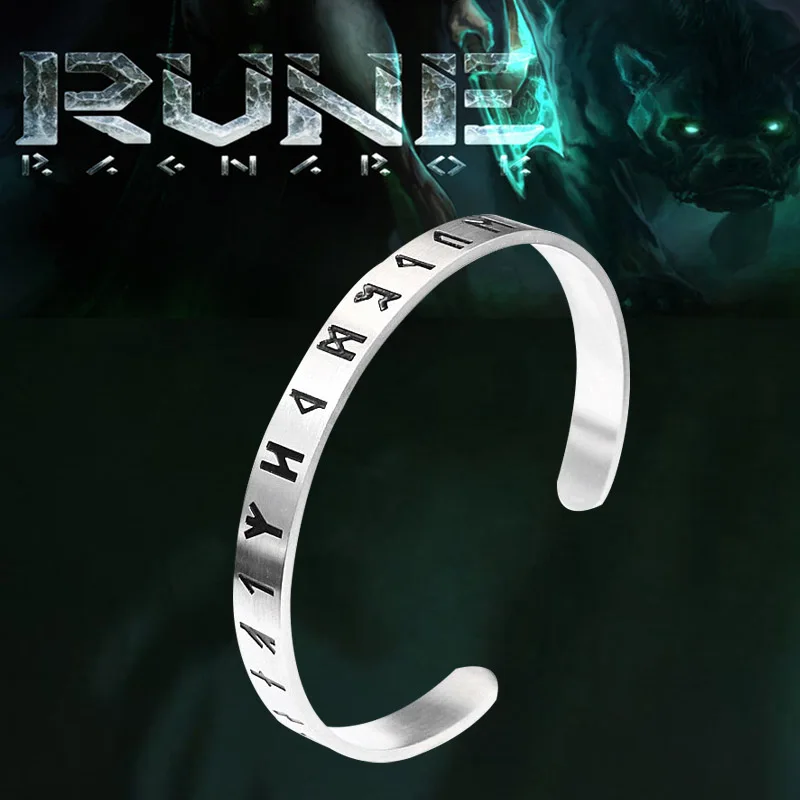 KLDY скандинавский Викинг браслет с рунами Браслет Регулируемый Амулет манжета