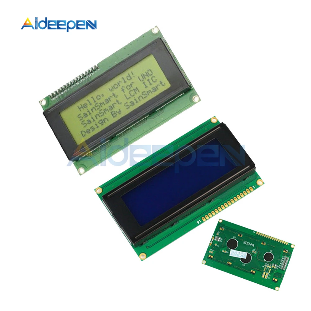 Умная электроника ЖК модуль монитор LCD2004 2004 20*4 20X4 символ 5 В синий/желтый экран с