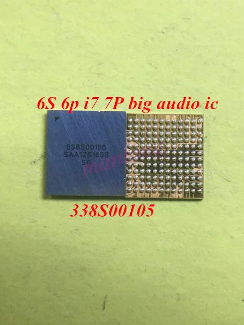 

10pcs/lot 338S00105 big ring audio IC chip for iPhone 6s 6s-plus 7 7plus