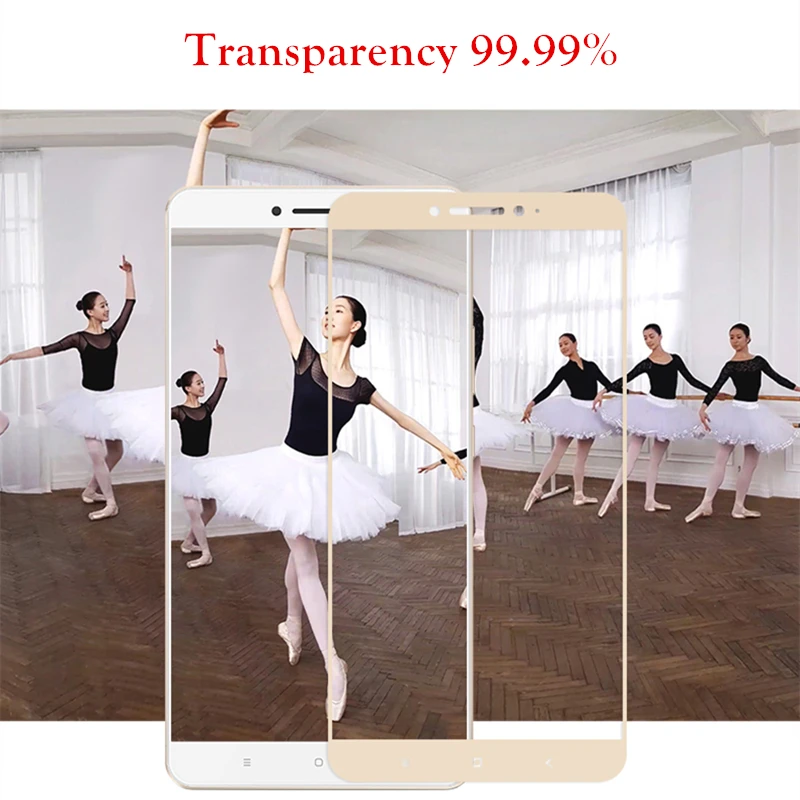 Полноэкранный чехол для Xiaomi Max 2 защитный 3D-экран золотой черный белый Защитный