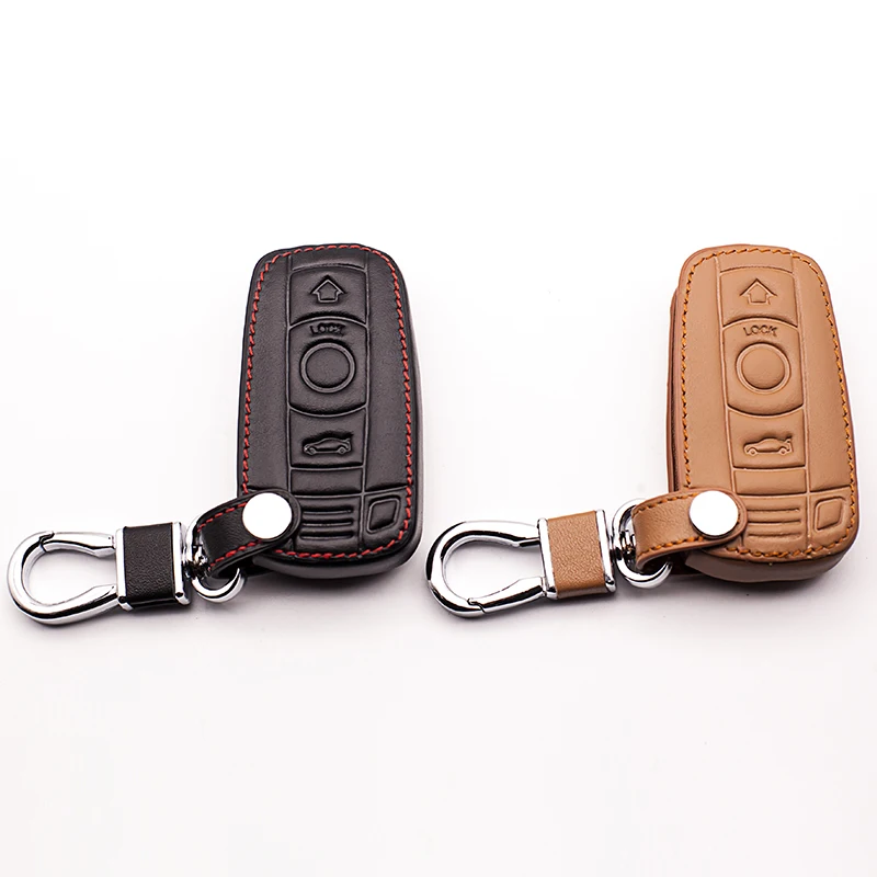Кожаный чехол для автомобильного ключа с 3 кнопками Чехол BMW 1/3 5 серии X1 X3 X5 X6 Z4