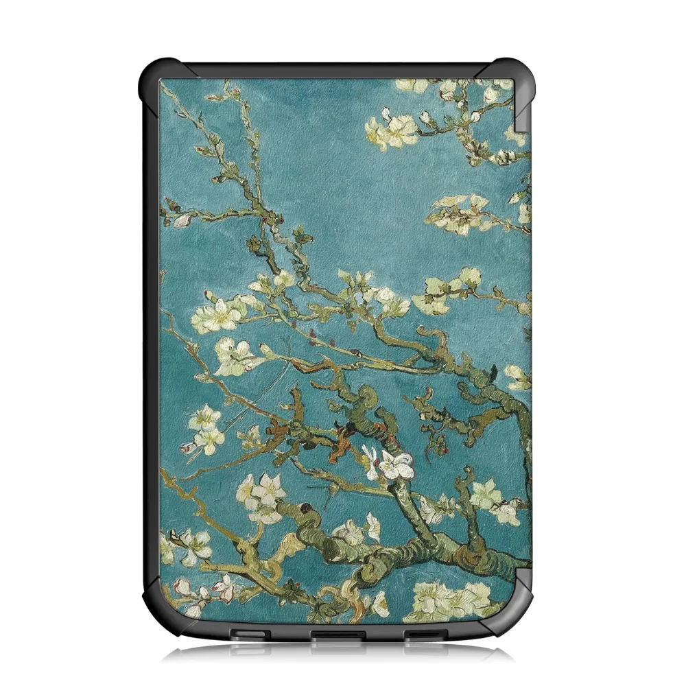 Универсальный чехол-Обложка для Amazon PocketBook Touch Lux 4 Wake Sleep Print Флип кожаный чехол для Amazon Pocketbook 627 616 632