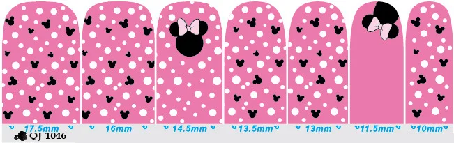 Beautome 1PC Mickey Minnie Nail Tips Stickers Cute Cartoon 2016 Full Cover Art Decorations 3D Waterproof Kids Design | Красота и