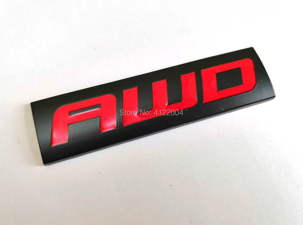 Наклейка на заднюю эмблему AWD наклейка для AUDI Skoda BMW CHEVROLET FORD HYUNDAI KIA MAZDA NISSAN SUBARU -