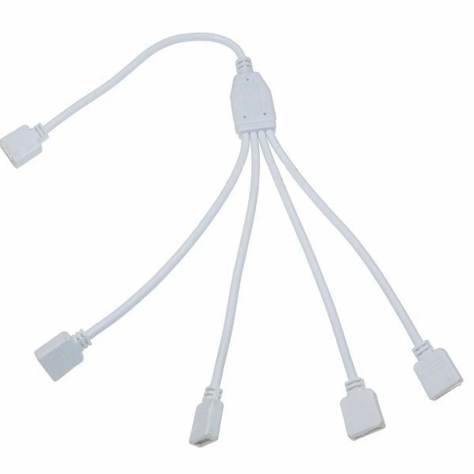 4 Pin 5 Pin коробка передач с коннектор RGBW удлинитель женщины отклонения в размерах на 1-2, 3, 4, разделительный провод для 5050 3528 RGB/RGBW/RGBWW Светодиодные ленты светильник