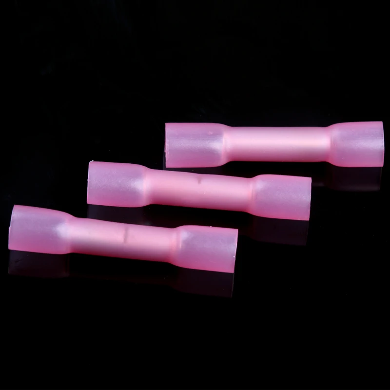 100pcs Waterproof&ampInsulated Heat Shrink Butt Terminal Connectors Electrical Cable Wire Connector Crimp Terminals For 0.5-1.5mm2 |